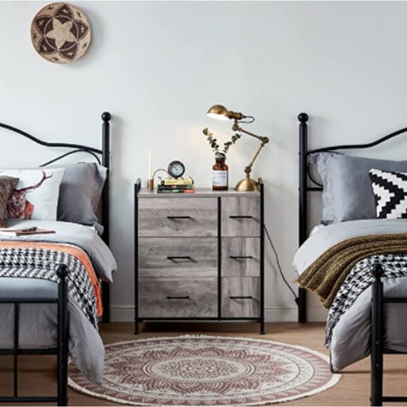 Linsy Home greige dresser with 6 drawers